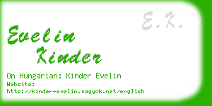 evelin kinder business card